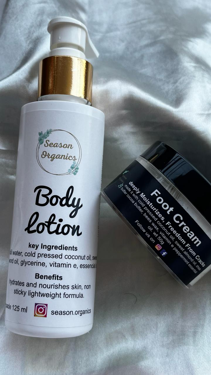 BODY LOTION AND FOOT CREAM