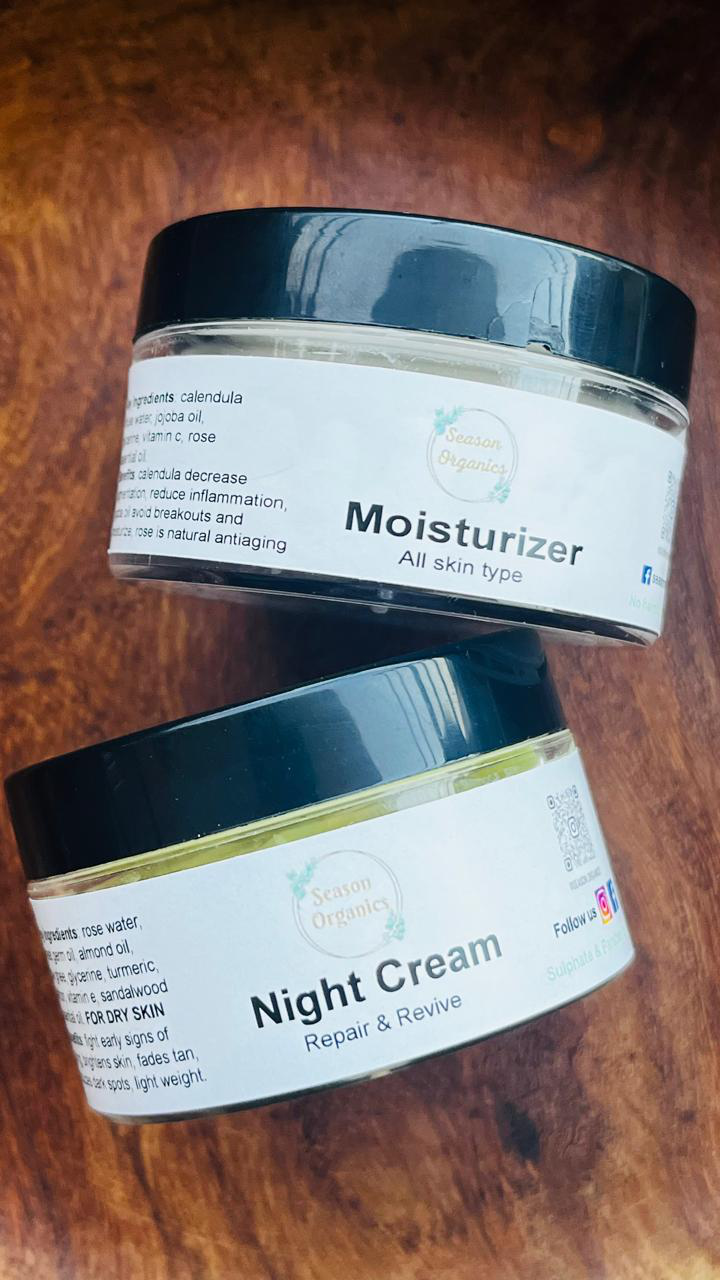 NIGHT CREAM AND MOISTURIZER